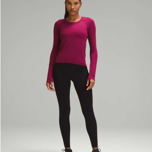 ✨ Lululemon Swiftly Tech Long-Sleeve Shirt 2.0 *Waist Length Deep Luxe size 10 - Picture 2 of 13